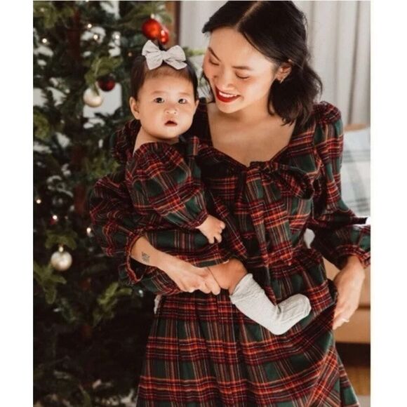 NWT Ivy City Co. MARGO SHORT DRESS IN GREEN PLAID sz 5X - Picture 7 of 14